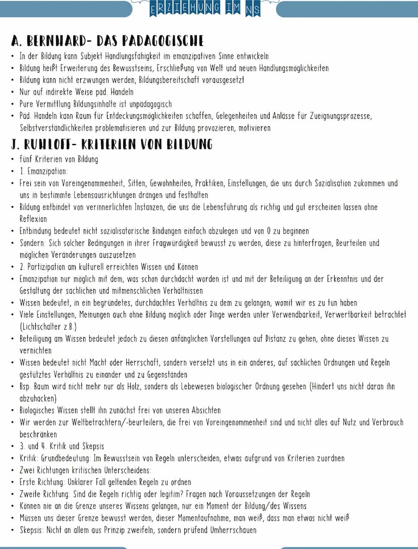 GRUNDLAGEN
Im Folgenden wird rückgreifend Bezug auf die pädagogischen Grundprinzipien genommen. Daher nochmal eine Wiederholung:
• Bildsamke
