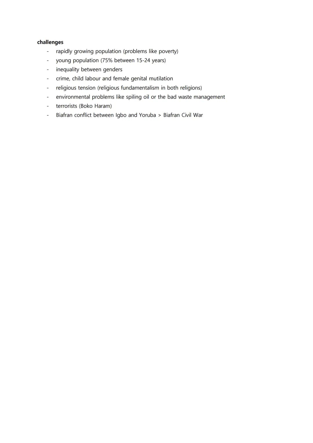 Nigeria Lernzettel
introduction
(X is portrayed as an aggressive/intelligent/ambivalent etc. character by use of narrative
techniques X and 