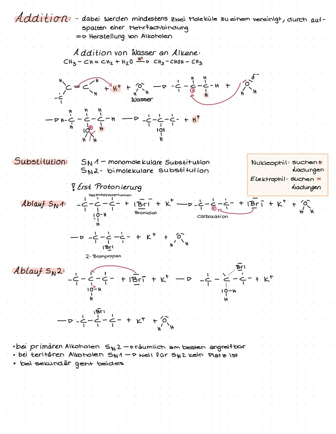 Chemieklausur Nr.2
Alkohole:
- Alkane mit Hydroxy gruppe (-OH Gruppe).
Einfache Alkohole:
- nur eine -OH gruppe.
2.B. Ethan
-¢-¢-
Sekundär n