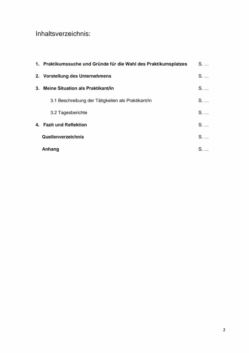 Inhaltsverzeichnis:
1. Praktikumssuche und Gründe für die Wahl des Praktikumsplatzes
2. Vorstellung des Unternehmens
3. Meine Situation als 
