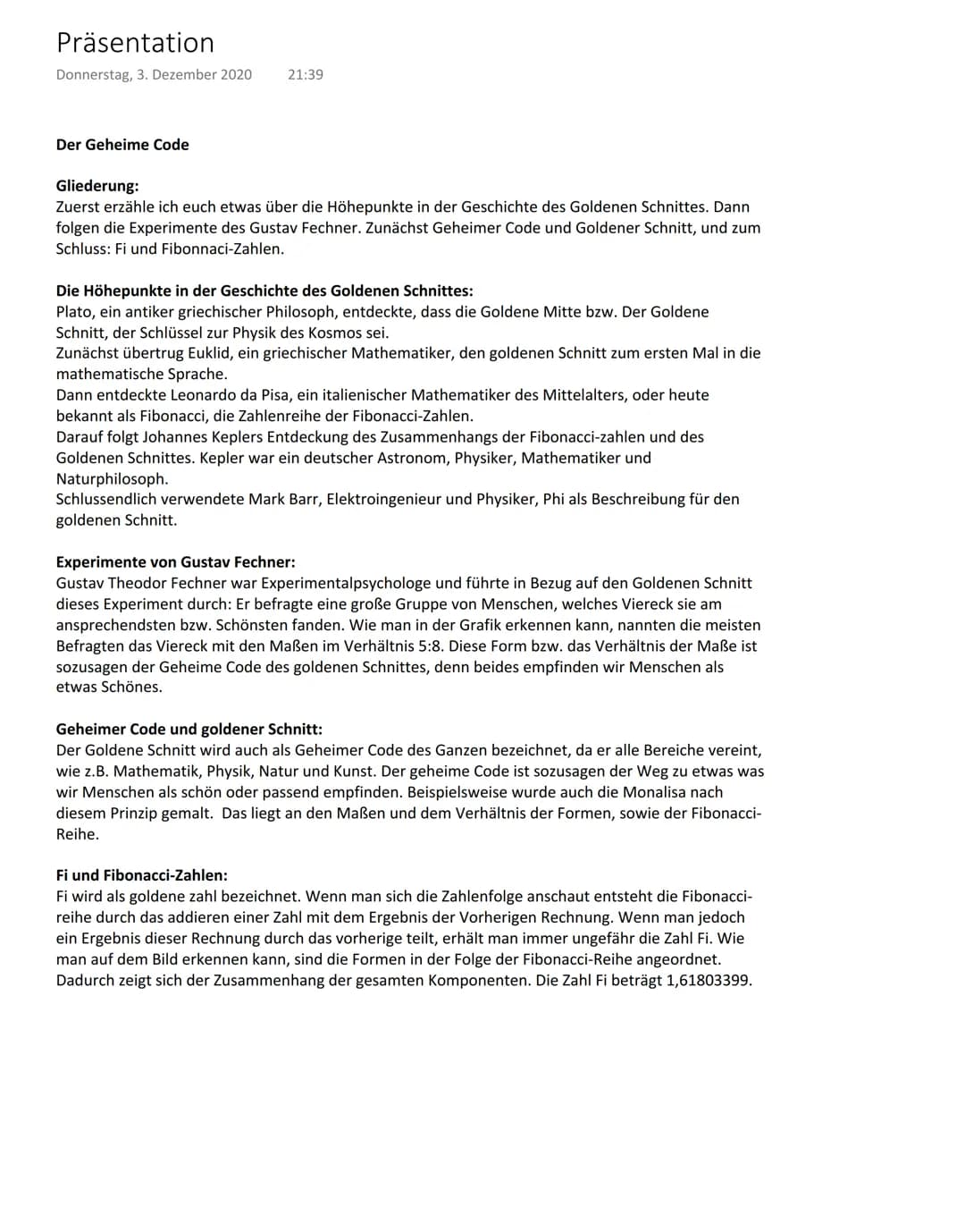 Der geheime
Code
2010
Led
666 Präsentation
Donnerstag, 3. Dezember 2020
Der Geheime Code
21:39
Gliederung:
Zuerst erzähle ich euch etwas übe