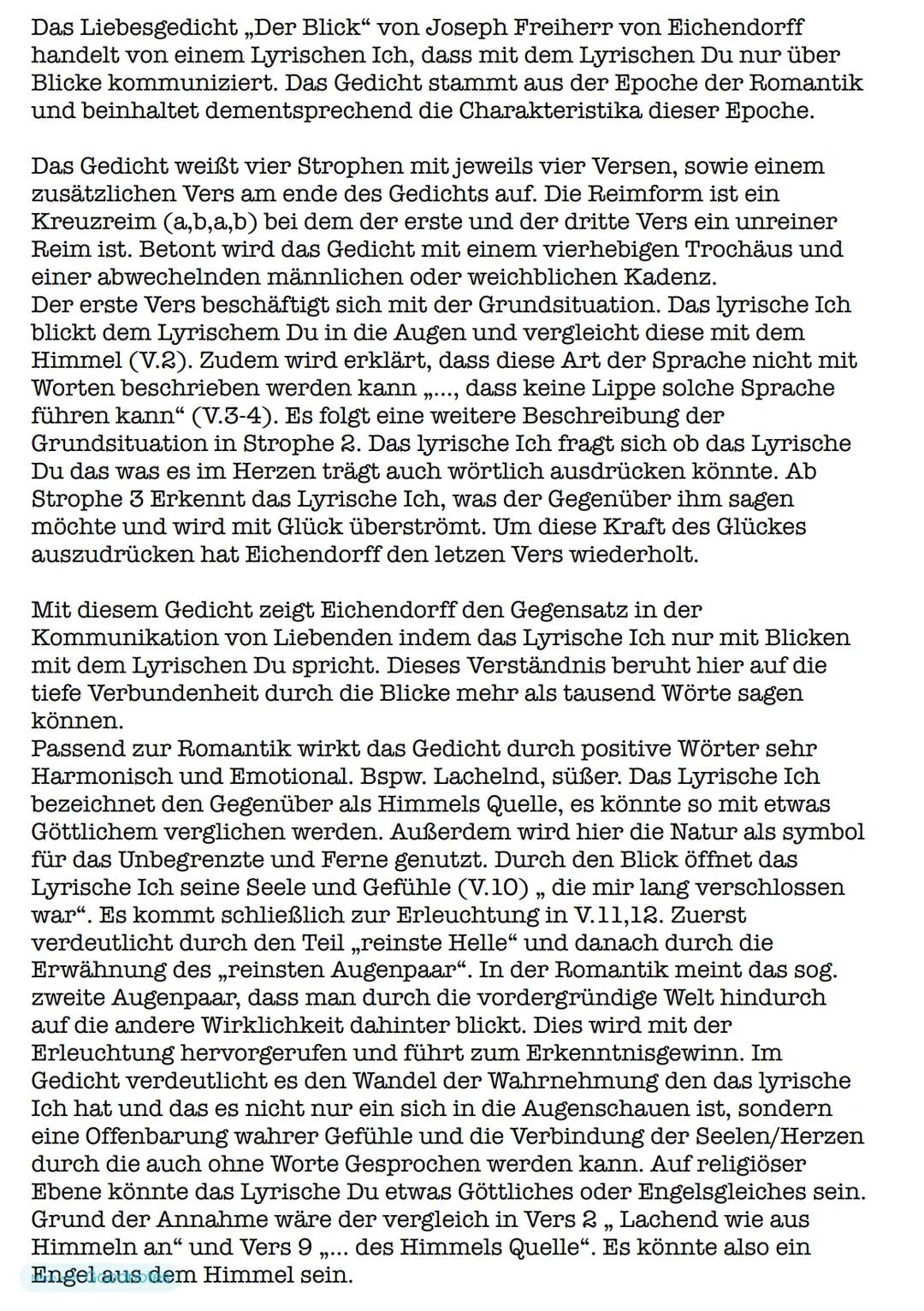 Smit Punkt
Sprechsituation:
- lyrisches Du
Spricht zum
lyrischen Ich
getrennt
Sprechpause
- über Bliche,
kein richtiger
Dialog
Bliche sagen 