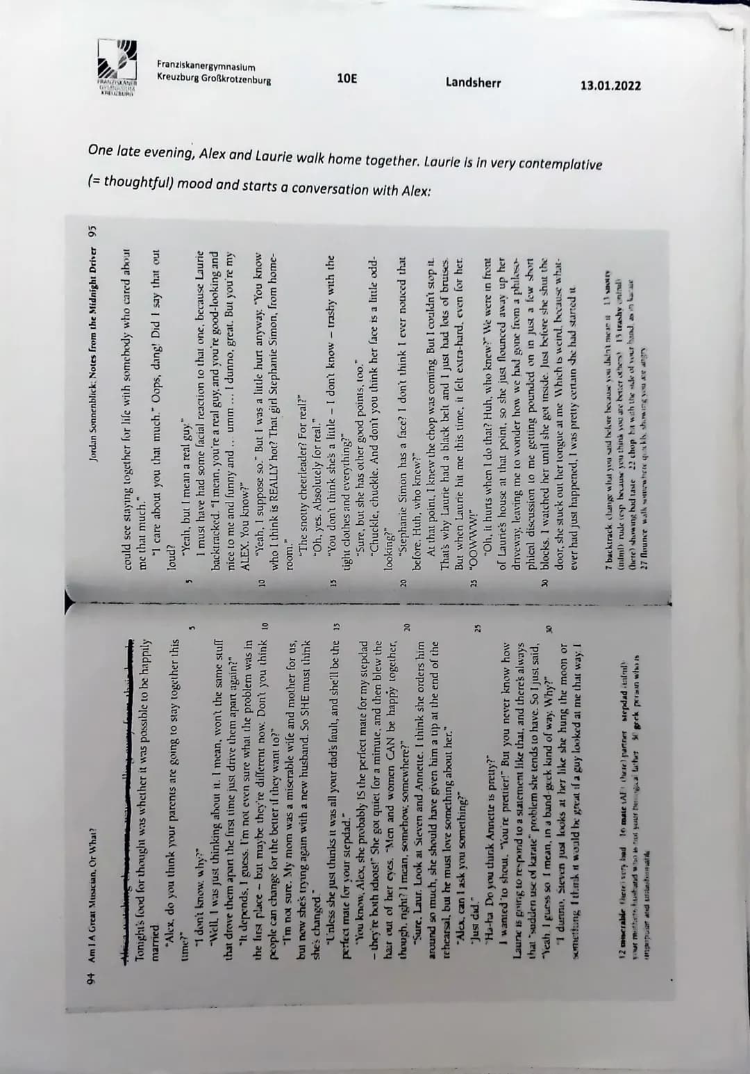 Franziskanergymnasium
Kreuzburg Großkrotzenburg
FRANZISKANER
GYMNASIUM
KALLZBURG
Name: Cosimo uslug
10E
Landsherr
2. Klassenarbeit im Fach E