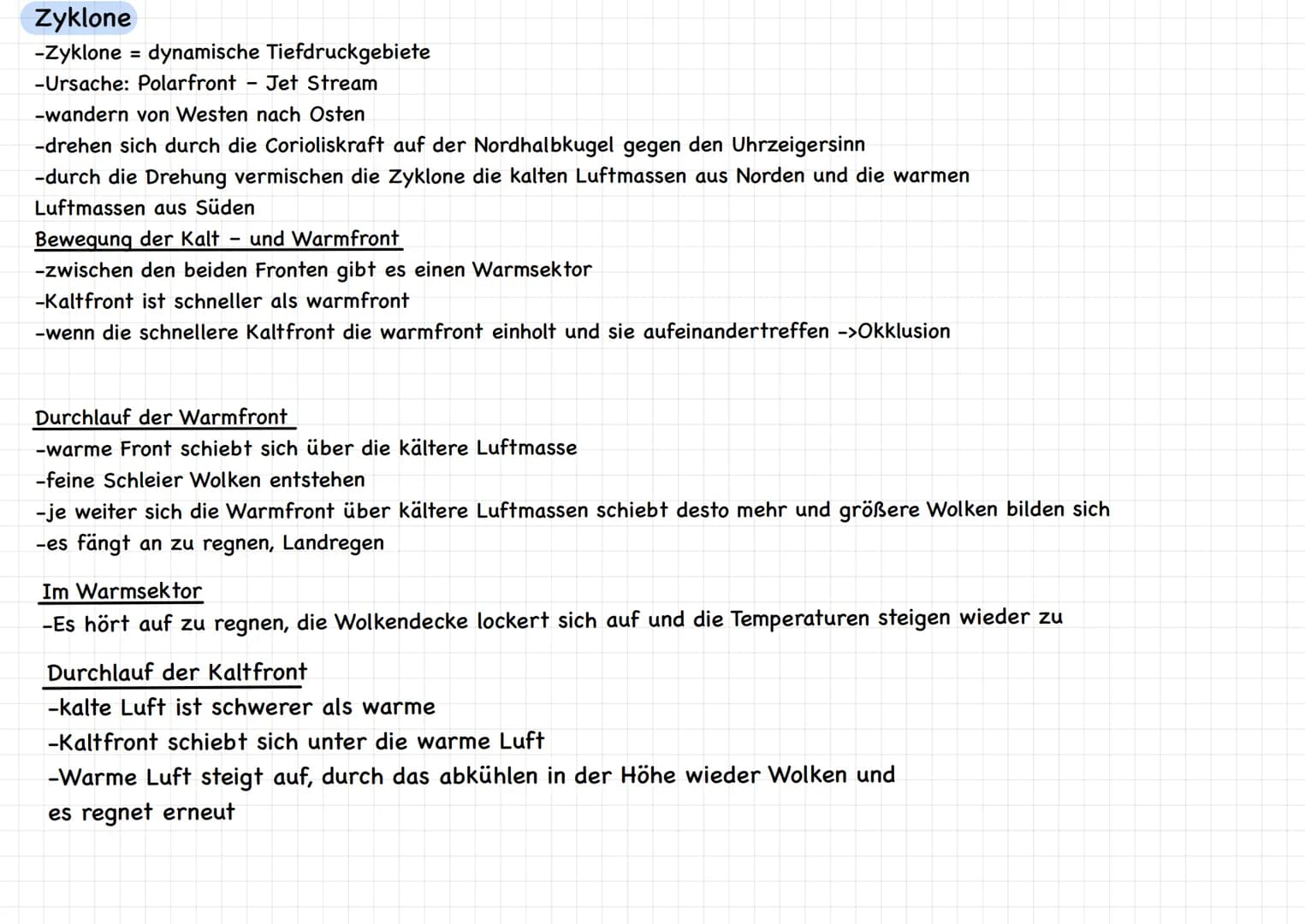 Kursarbeit Erdkunde Lk 11/1
Passat Zirkulation, ITC, Zyklone, Föhnwind
Entstehung
Passatwinde
Corioliskraft
Beständig und
regelmatig
(ITC)
3