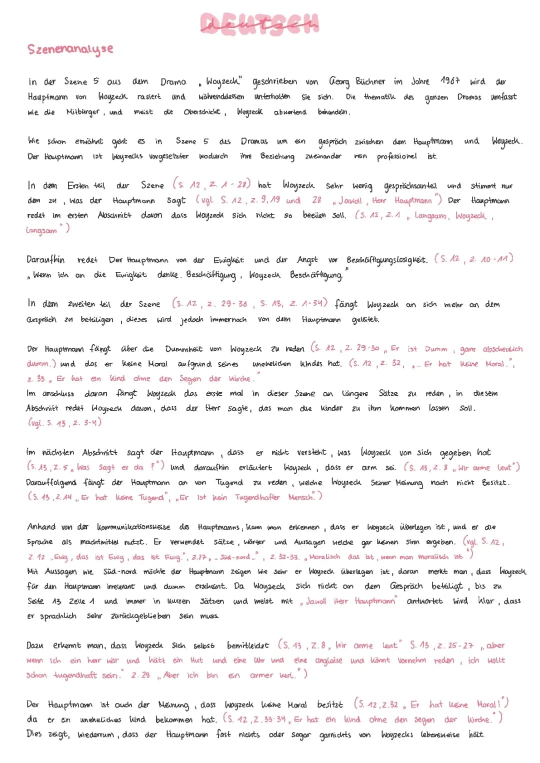 Woyzeck szenenanalyse 