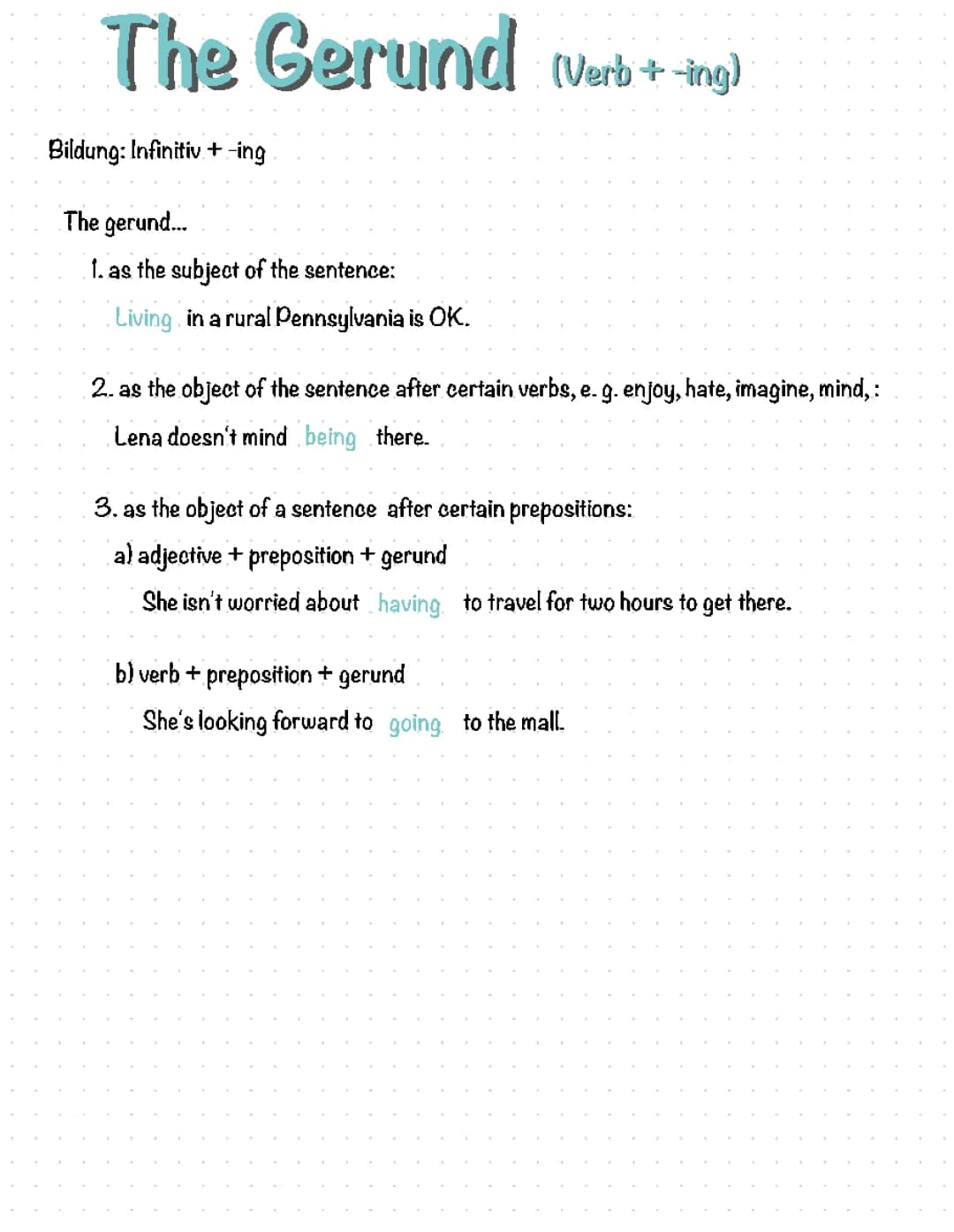 the gerund