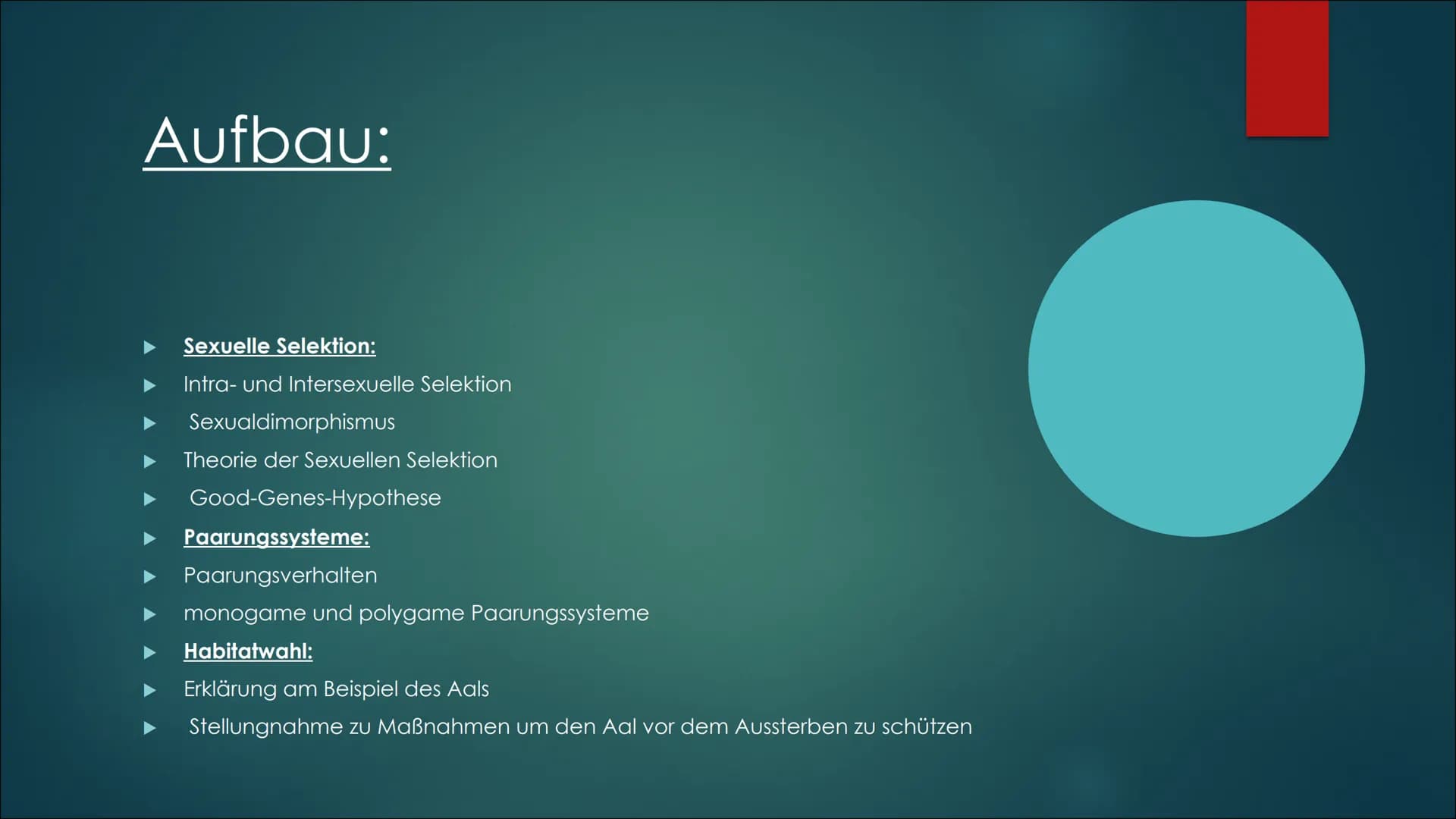 Referat über die
sexuelle Selektion,
Paarungssysteme und
die Habitatwahl von
Lebewesen Sexuelle Selektion:
O Intrasexuelle Selektion: Männch