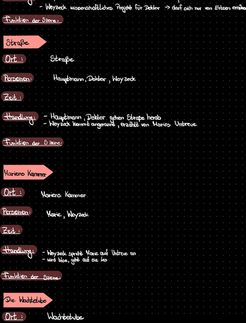 Beim
Hauptmann
Ort: Räumlichkeiten des Hauptmanns
Personen: Woyzeck, Hauptmann
Zeit:
WOYZECK
Handling: - Woyzeck rosiert den Hauptmann
Zeit: