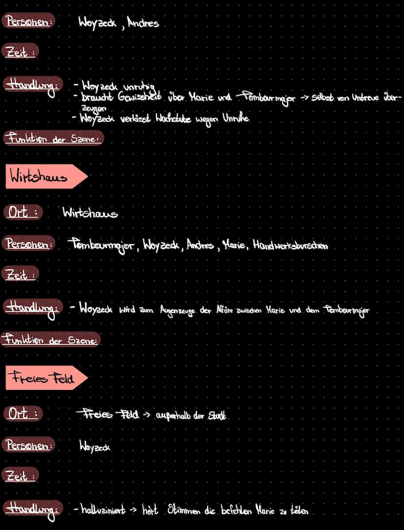 Beim
Hauptmann
Ort: Räumlichkeiten des Hauptmanns
Personen: Woyzeck, Hauptmann
Zeit:
WOYZECK
Handling: - Woyzeck rosiert den Hauptmann
Zeit: