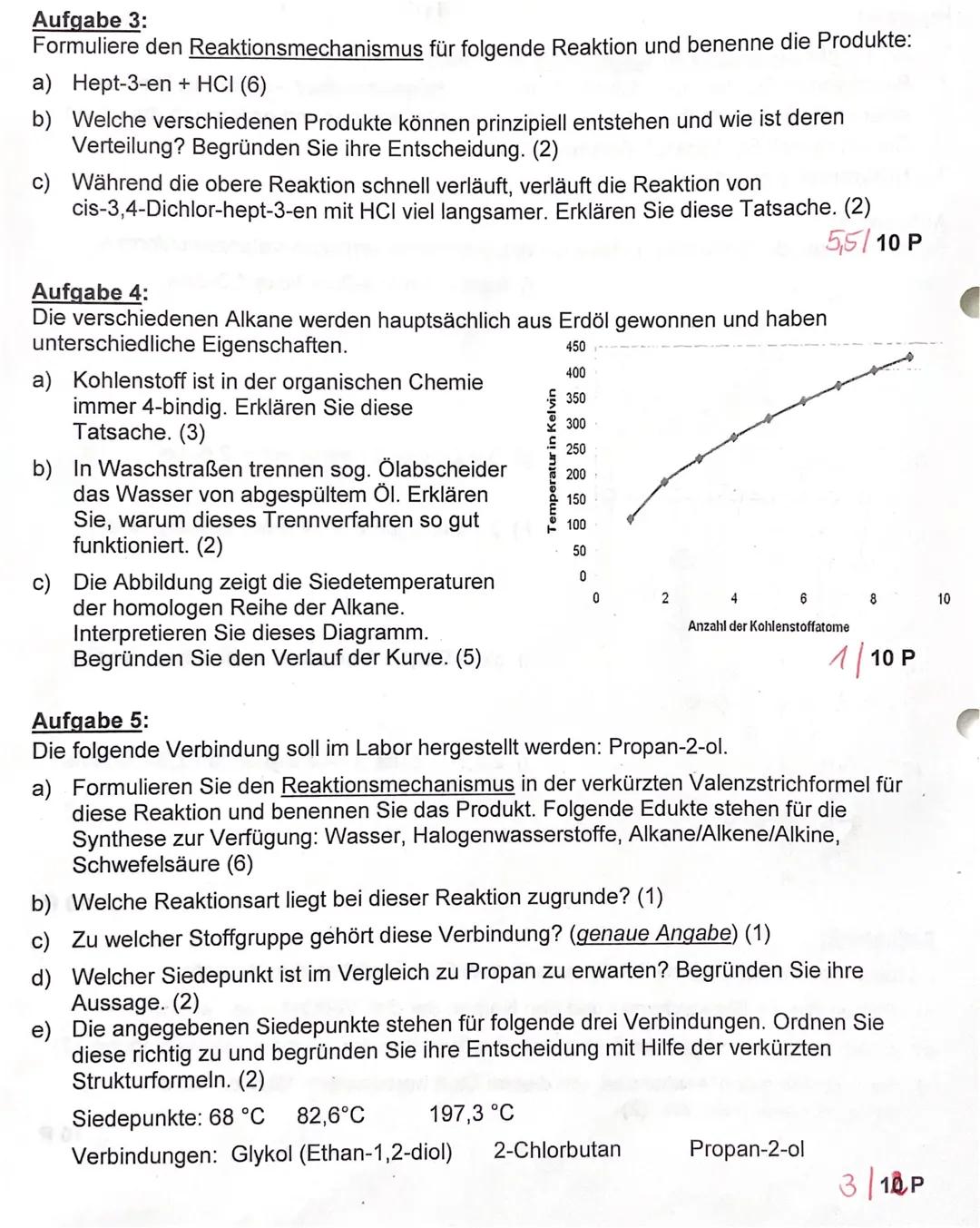 Hinweise:
1. Bitte nicht auf dieses Aufgabenblatt schreiben!
2.
Beantworten Sie die Fragen mit Füllhalter oder Kugelschreiber - nicht mit Bl