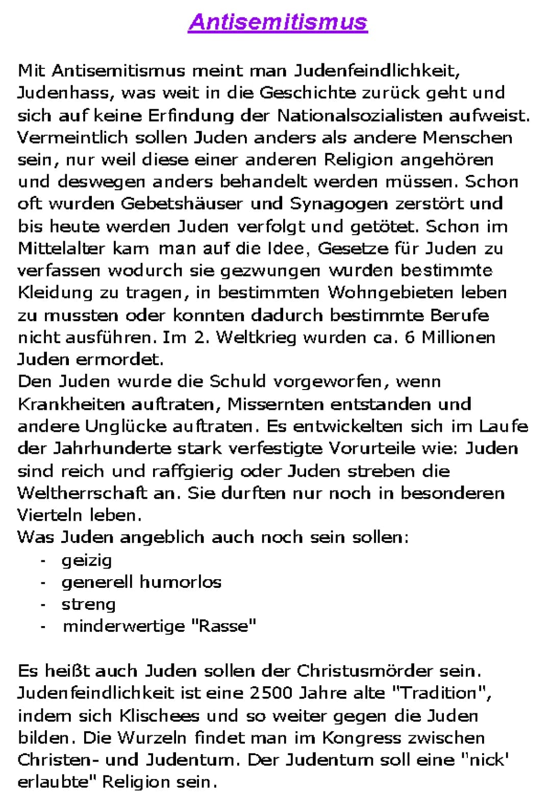 Antisemitismus