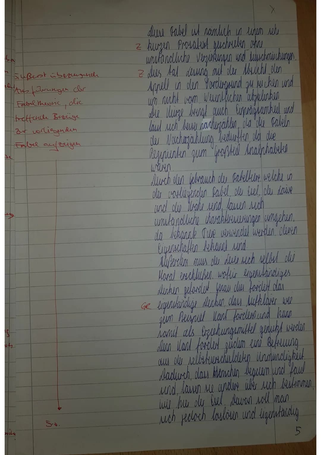 Name:Lisa Holm
DE2/Sz
Klausur Nr.1 - Literatur und Sprache um 1800
Aufgabenstellung:
1. Analysieren und Interpretieren Sie die Fabel.
G.E. L