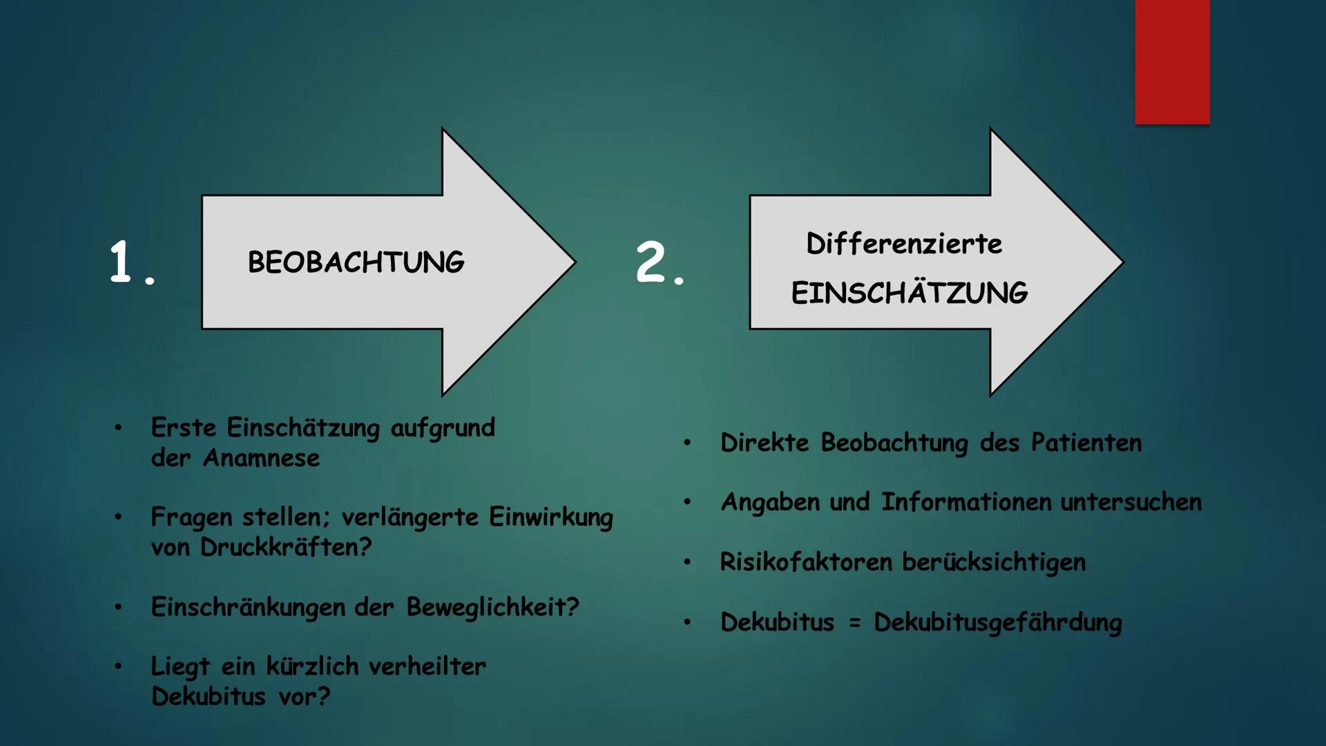 Dekubitus
WAS IST ES?
WIE ENTSTEHT ES? Was ist ein Dekubitus?
> Lokal begrenzte Schädigung der Haut bzw. des darunterliegenden Gewebes
> Med