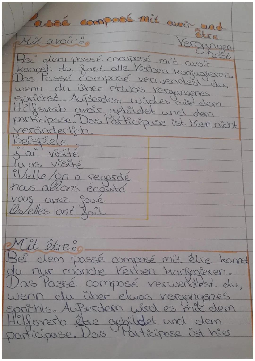 Passé é compose osé
GO
Vergangenheit
Anwendung: Den passé composé verwendest
du wenn du über etwas vergangenes
sprichst.
Bildung. Das passé 