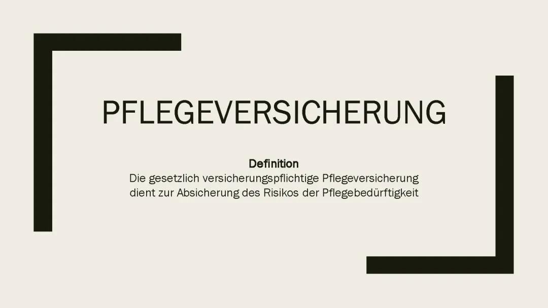 Pflegerversicherung