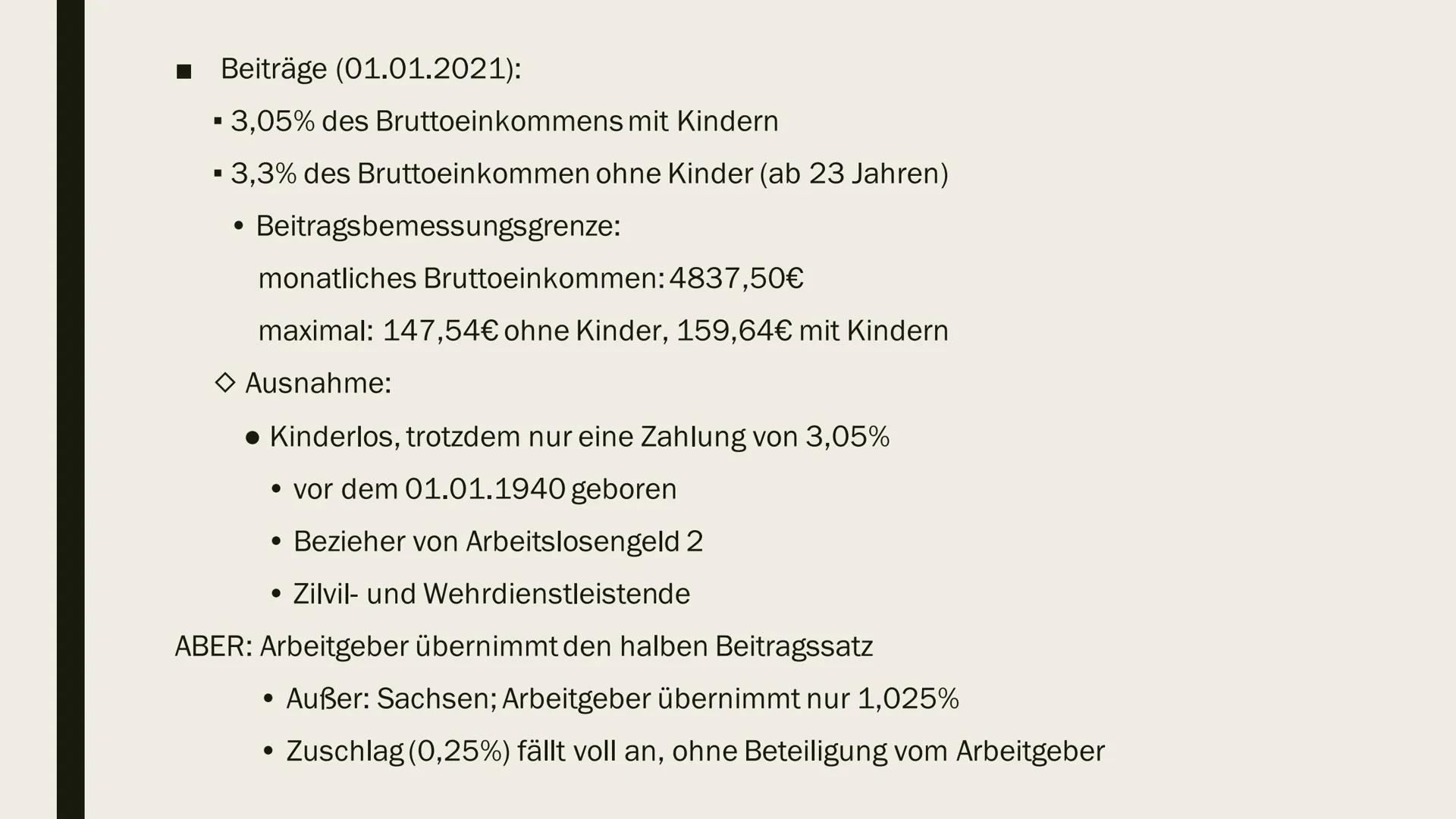 PFLEGEVERSICHERUNG
Definition
Die gesetzlich versicherungspflichtige Pflegeversicherung
dient zur Absicherung des Risikos der Pflegebedürfti