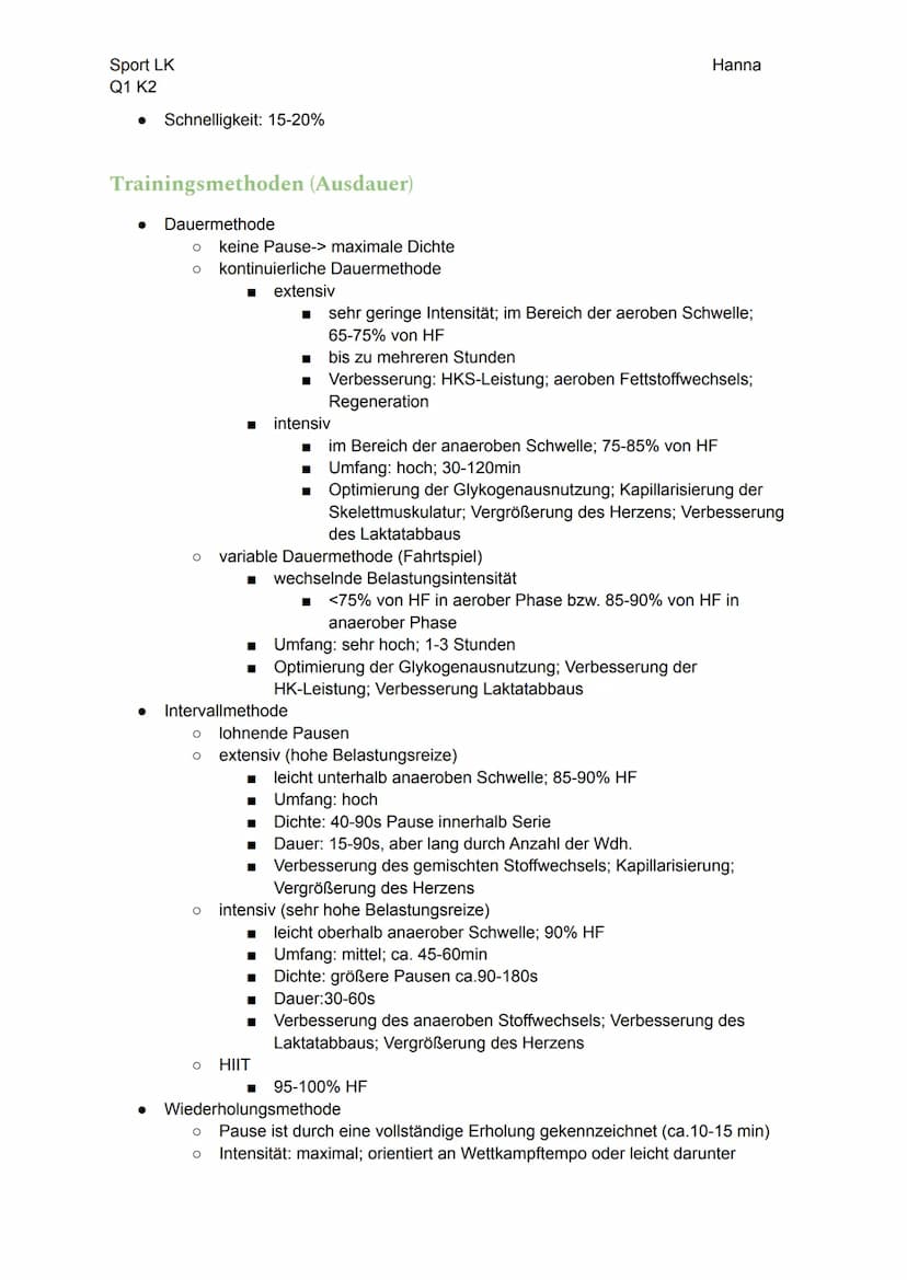 Sport LK
Q1 K2
Sport LK- Sportmotorische Diagnostik, Trainingssteuerung, Tapering,
Konditionelle Fähigkeiten, Trainierbarkeit, Trainingsmeth