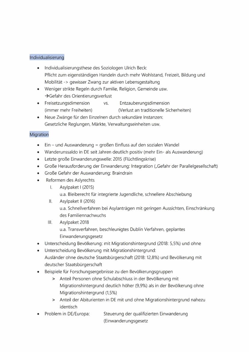1. Thema ,,Soziologie"
Vier Teilbereiche
1. Armut
2. Soziale Ungleichheit
3. Sozialer Wandel
4. Sozialstaat
1. Armut
Arten von Armut:
Absolu