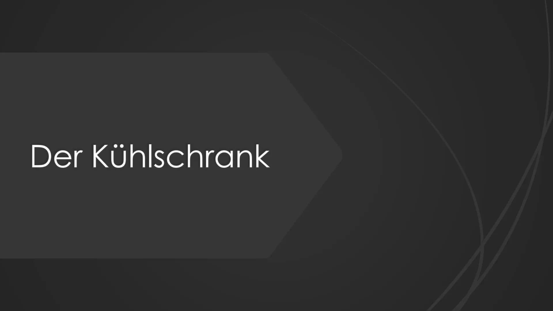 Der Kühlschrank Gliederung:
1.0 - Kompressor-Kühlschrank
1.1- Aufbau
1.2 - Grundprinzipien
1.3 - Funktion
2.0 - Absorber Kühlschrank
Zusamme
