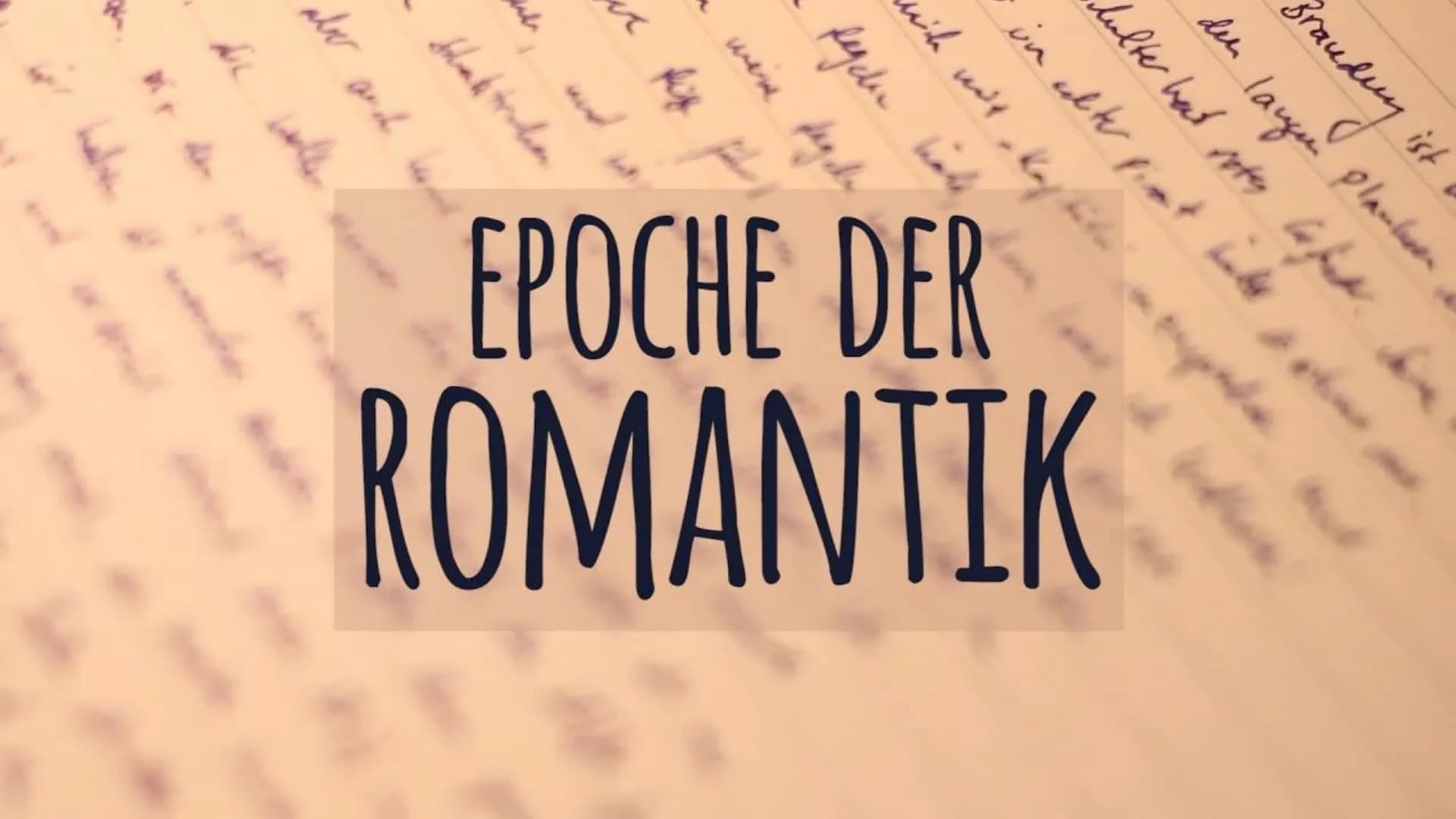 
<p>Die Romantik Epoche erstreckt sich von 1795 bis 1848 und lässt sich in Frühromantik (1795-1804), Hochromantik (1805-1815) und Spätromant