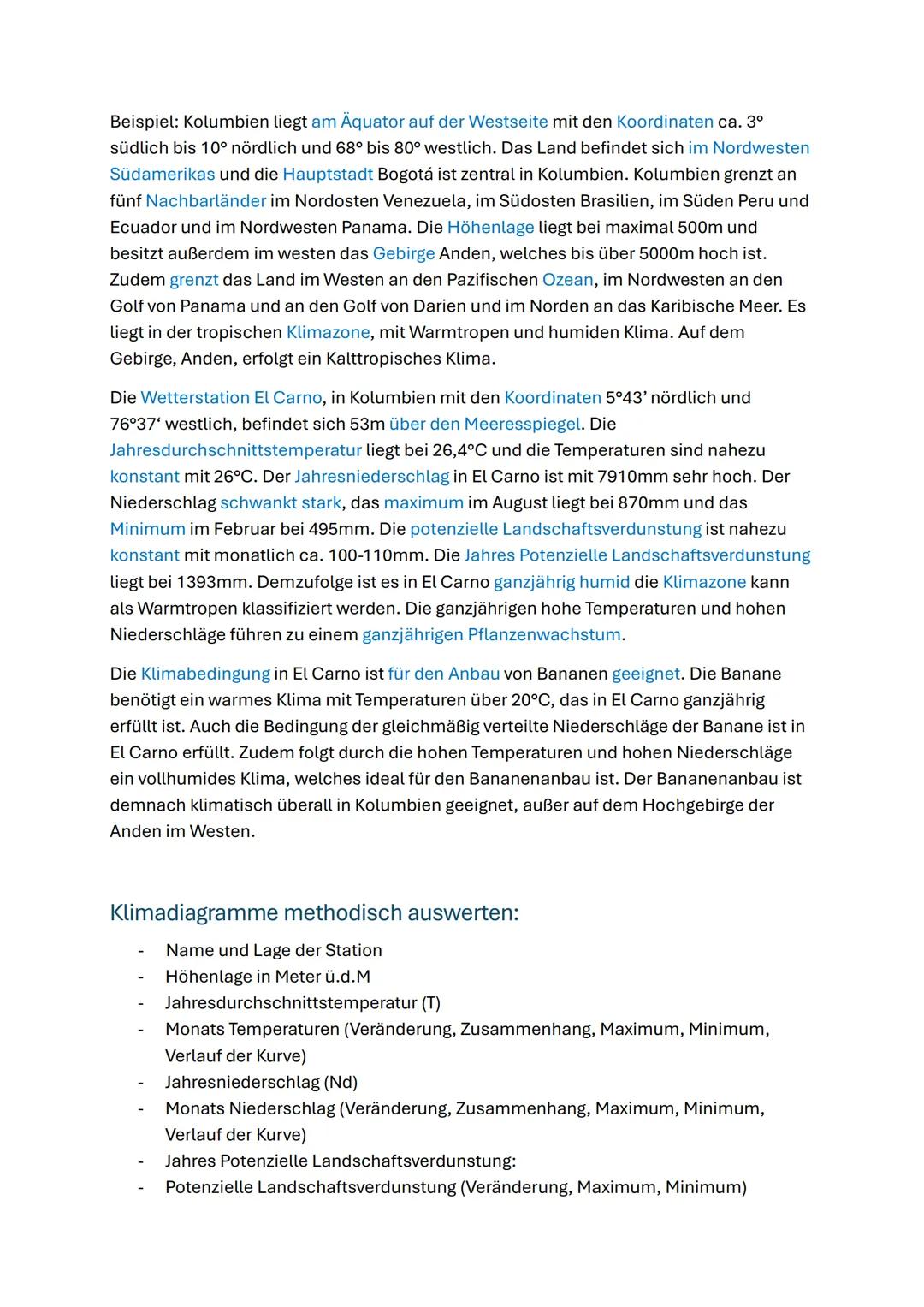 --- OCR Start ---
Erdkunde Klausur Lernzettel - Quartal 1
Inhalt
Lokalisierung eines Landes:..
1
Klimadiagramme methodisch auswerten:..
2
Da