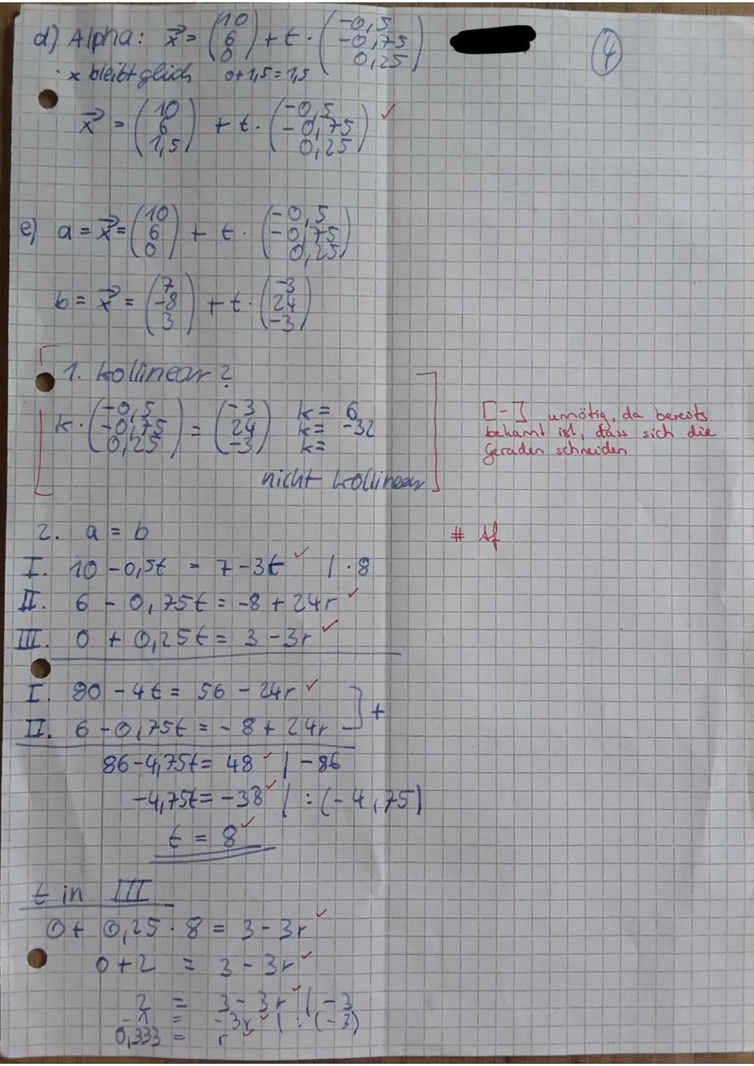 Q1 Mathematik GK-4. Klausur
Name:
Aufgabe 2 (Vektoren darstellen)
Gegeben
sind
die
Punkte
ř= AB, S = CD, t = BE und u = CA.
Teil I: Hilfsmit