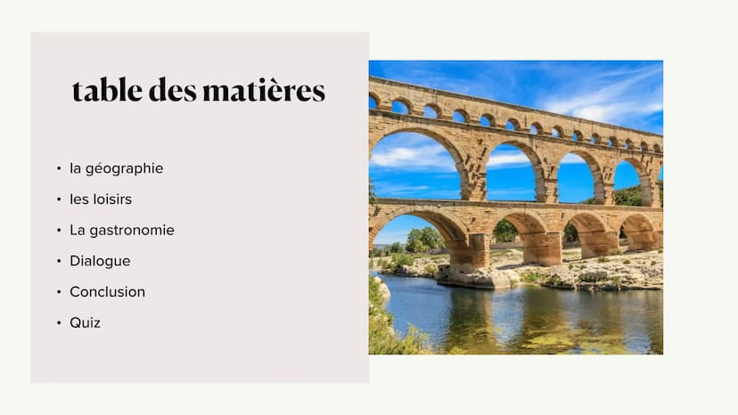 Alpes-Provence-
Côte d'Azur
Julia & Malin ●
●
●
●
table des matières
la géographie
les loisirs
La gastronomie
Dialogue
Conclusion
Quiz la gé
