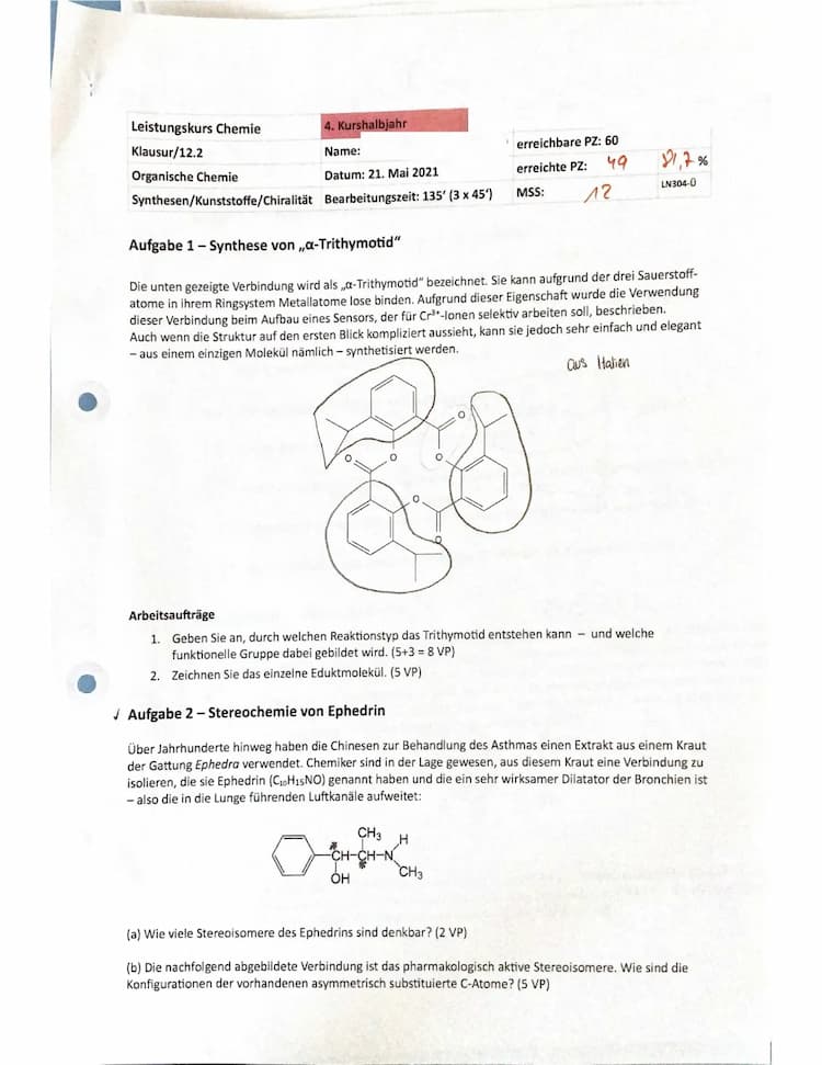 Know Klausur 12/2 (organische Chemie) thumbnail