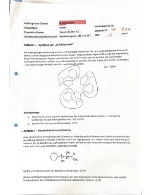 Know Klausur 12/2 (organische Chemie) thumbnail