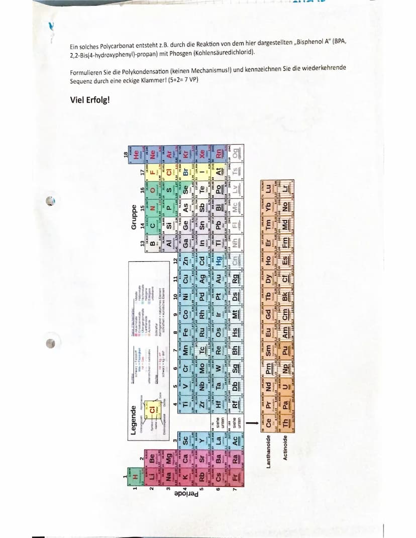 Leistungskurs Chemie
4. Kurshalbjahr
Klausur/12.2
Name:
Organische Chemie
Datum: 21. Mai 2021
Synthesen/Kunststoffe/Chiralität Bearbeitungsz