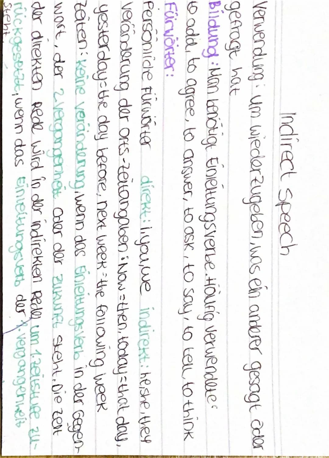 indirect speech
