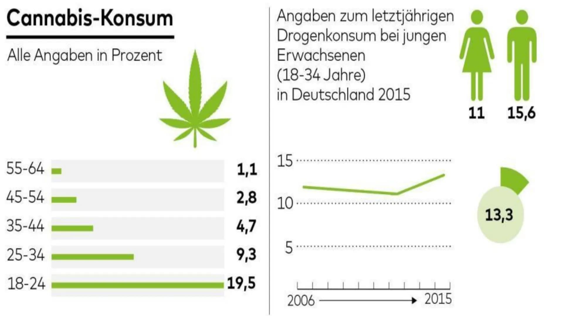 Drogensucht Gliederung
1. Die 3 häufigsten Drogen, die in Deutschland konsumiert werden
1.1 z.B. Cannabis
2. Anzeichen von Suchtverhalten
3.