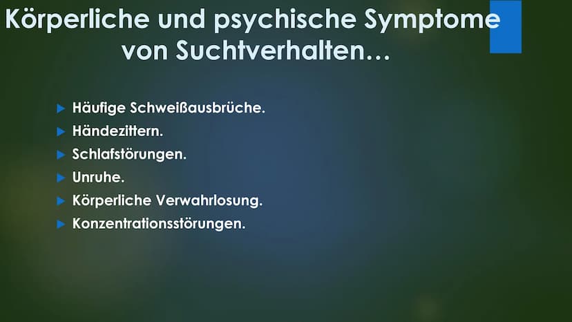 Drogensucht Gliederung
1. Die 3 häufigsten Drogen, die in Deutschland konsumiert werden
1.1 z.B. Cannabis
2. Anzeichen von Suchtverhalten
3.