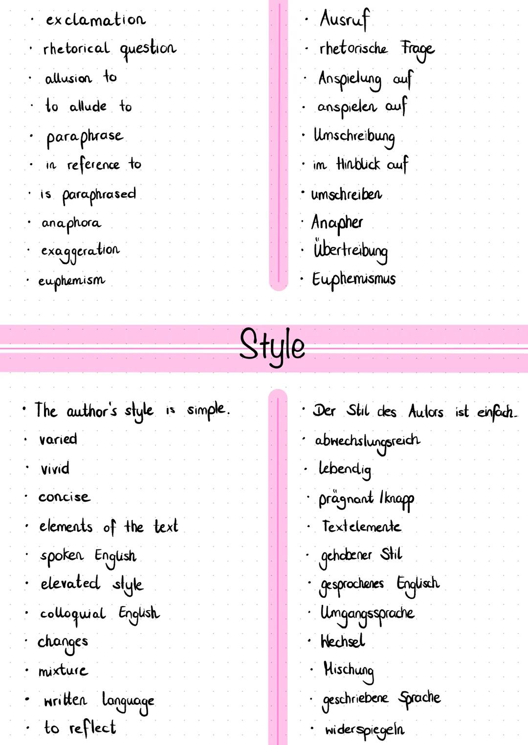 Redewendungen & Vokabeln ·
The text is composed of
three parts.
The second part can be subdivided.
The main part of the text consists
of...
