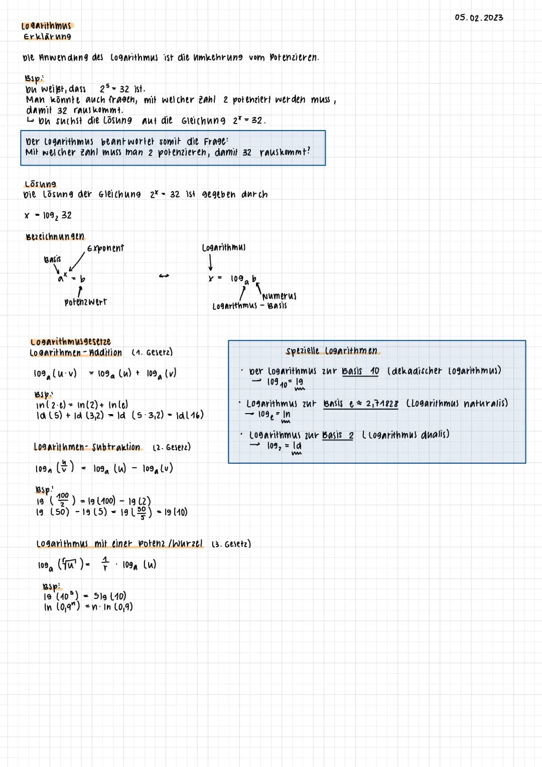 Logarithmus