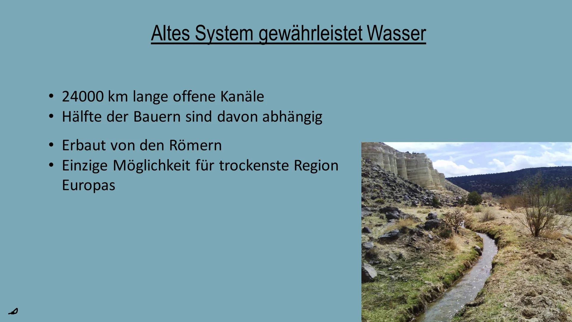 Wassermangel in
Spanien
Präsentation von Lara Künkler und David Girnstein Spanien an der Spitze des Trinkwasserverbrauchs (in der EU)
O
Hohe