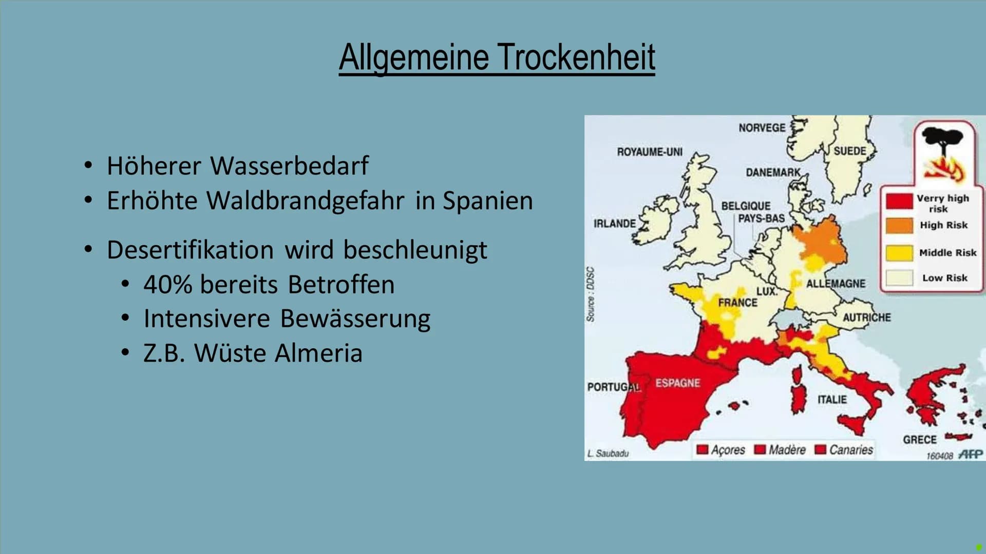 Wassermangel in
Spanien
Präsentation von Lara Künkler und David Girnstein Spanien an der Spitze des Trinkwasserverbrauchs (in der EU)
O
Hohe