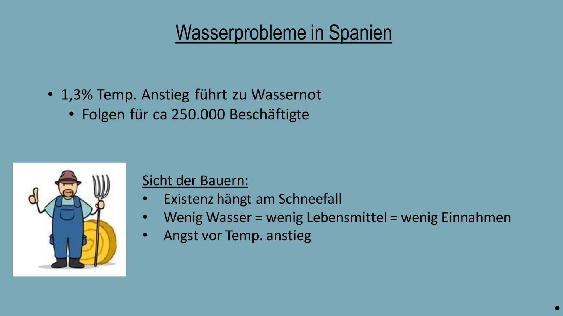 Wassermangel in
Spanien
Präsentation von Lara Künkler und David Girnstein Spanien an der Spitze des Trinkwasserverbrauchs (in der EU)
O
Hohe