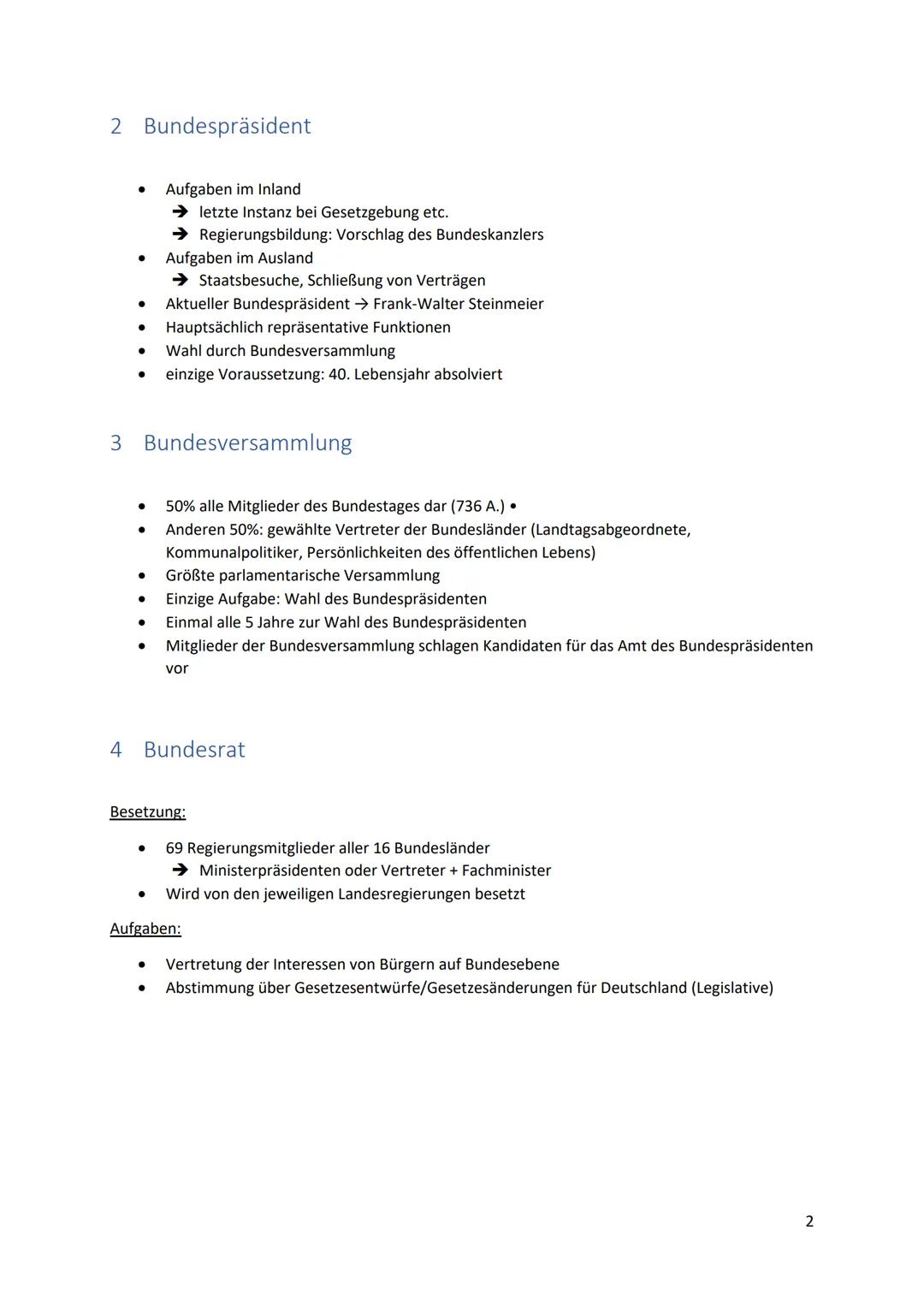 Verfassungsorgane

Inhalt

1 Bundestag. 1

2 Bundespräsident. 2

3 Bundesversammlung. 2

4 Bundesrat 2

5 Bundesverfassungsgericht.. 3

6 Bu