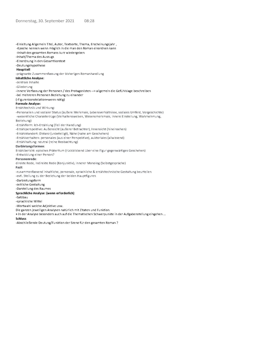 Romanauszug analysieren: Beispiel und Tipps