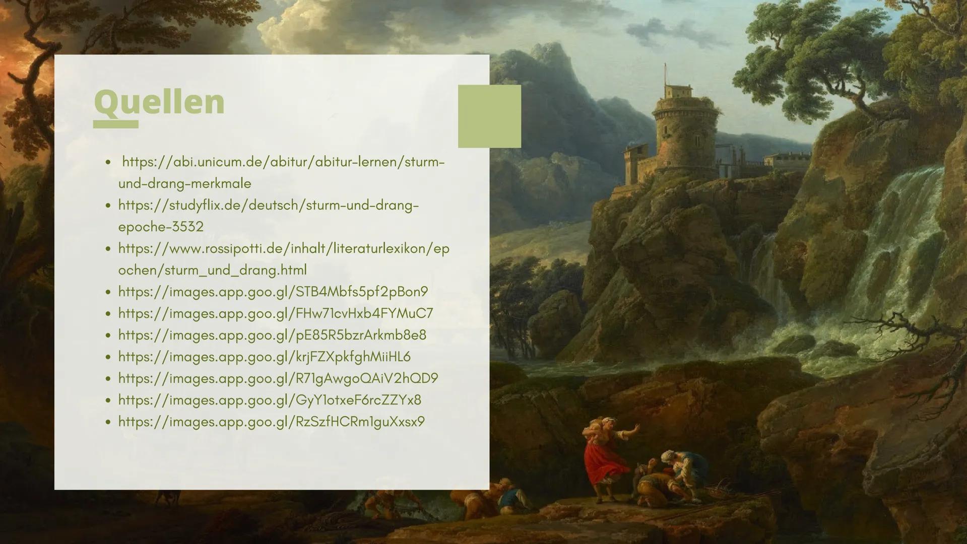 STURM
UND
DRANG # GLIEDERUNG

-

*   Allgemeine Informationen
*   Merkmale der Epoche
*   Literatur
*   Zentrale Ideen
*   Autoren und ihre 