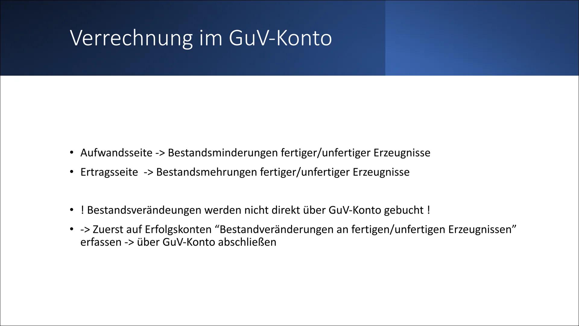 # Bestandsveränderung

Mehrung/Minderung an fertigen/ unfertigen Erzeugnissen Gliederung

- Einführung
- Bestandsmehrung
- Bestandsminderung