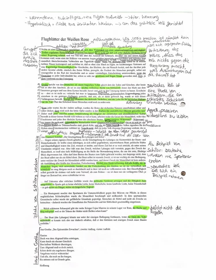 Know Analyse 1. Flugblatt der „Weißen Rose“ thumbnail