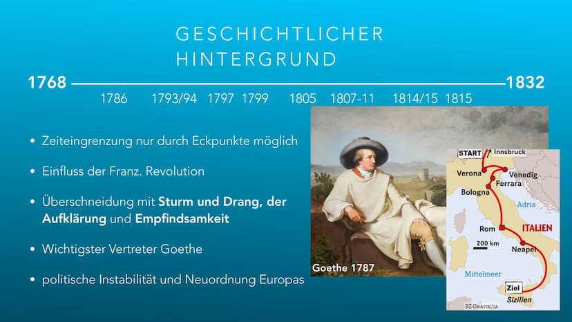 WEIMARER KLASSIK
***** 12 B
B GLIEDERUNG
1. Definition
2. Geschichtlicher Hintergrund
3. Motive
4. Menschenbild
5. Merkmale
6. Autoren und b