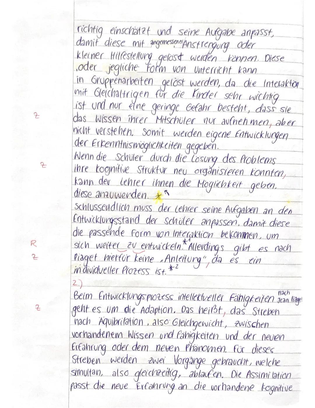 10
15
20
25
30
35
Piagets Erziehungsideologie
Piagets konstruktivistisches Modell der Entwicklung ist nicht mit einer Reifungstheorie
zu ver