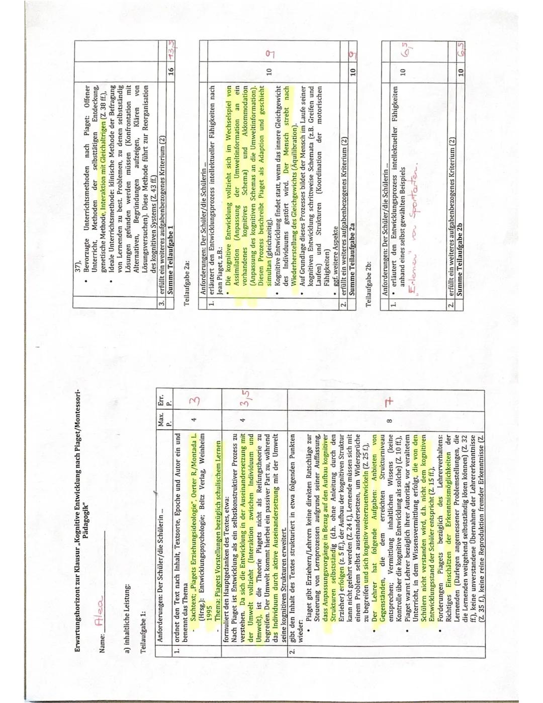 10
15
20
25
30
35
Piagets Erziehungsideologie
Piagets konstruktivistisches Modell der Entwicklung ist nicht mit einer Reifungstheorie
zu ver