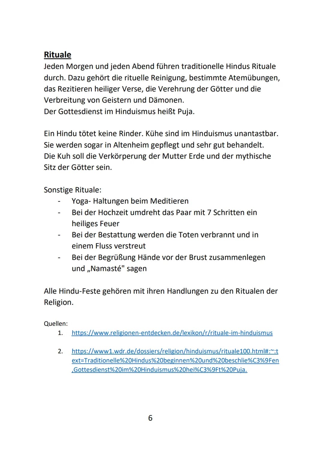 Der
Hinduismus
SIBBENEN Inhaltsverzeichnis
Thema
Allgemeine Informationen
Wie, wo und wann ist der Hinduismus entstanden?
Gottheiten der Hin