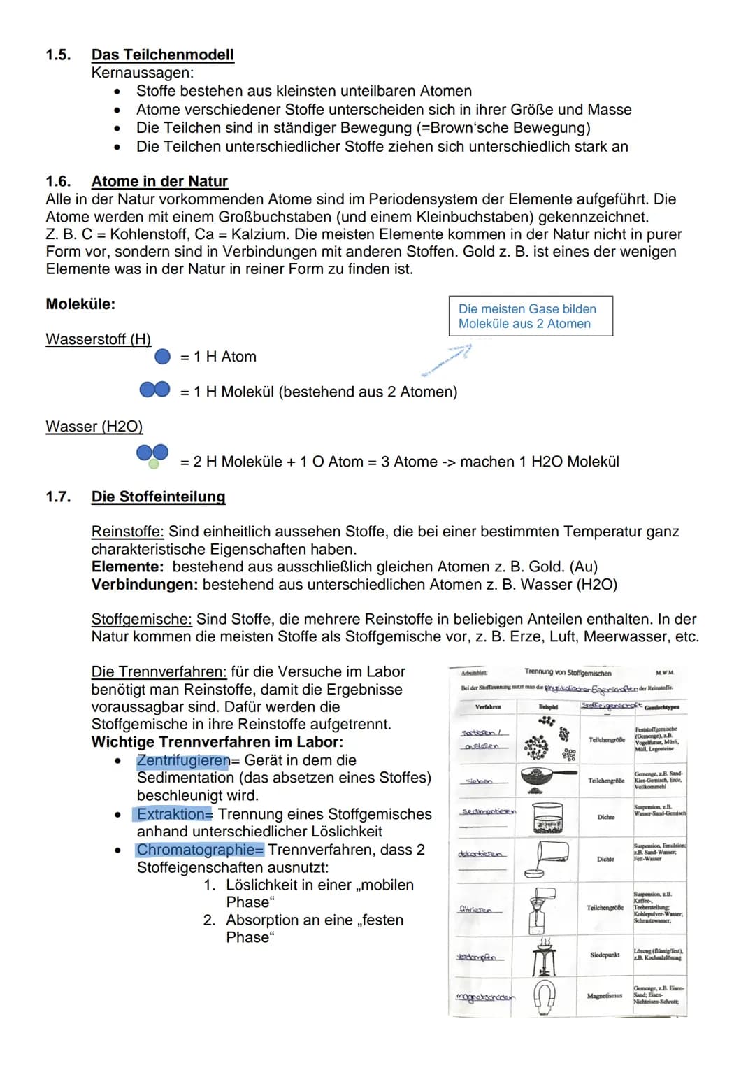 1.1.
1.2. Gefahrstoffe
1.3.
1.4.
Chemie Definition
Die Chemie befasst sich mit den Stoffen, ihren Eigenschaften und untersucht die
Stoffverä