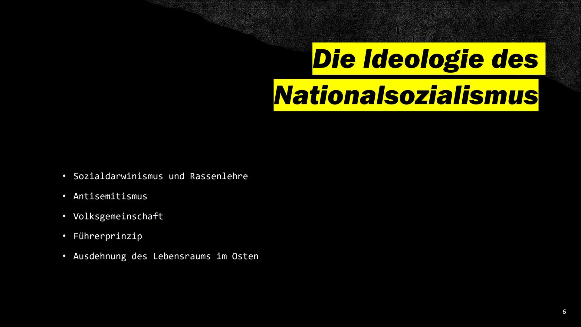 # Der

Nationalsozialismus # Was seht ihr hier? Adolf Hitler

Die bekannteste
Person, wenn man an
die NS-Zeit denkt.

3 # Inhalt

*   Was is