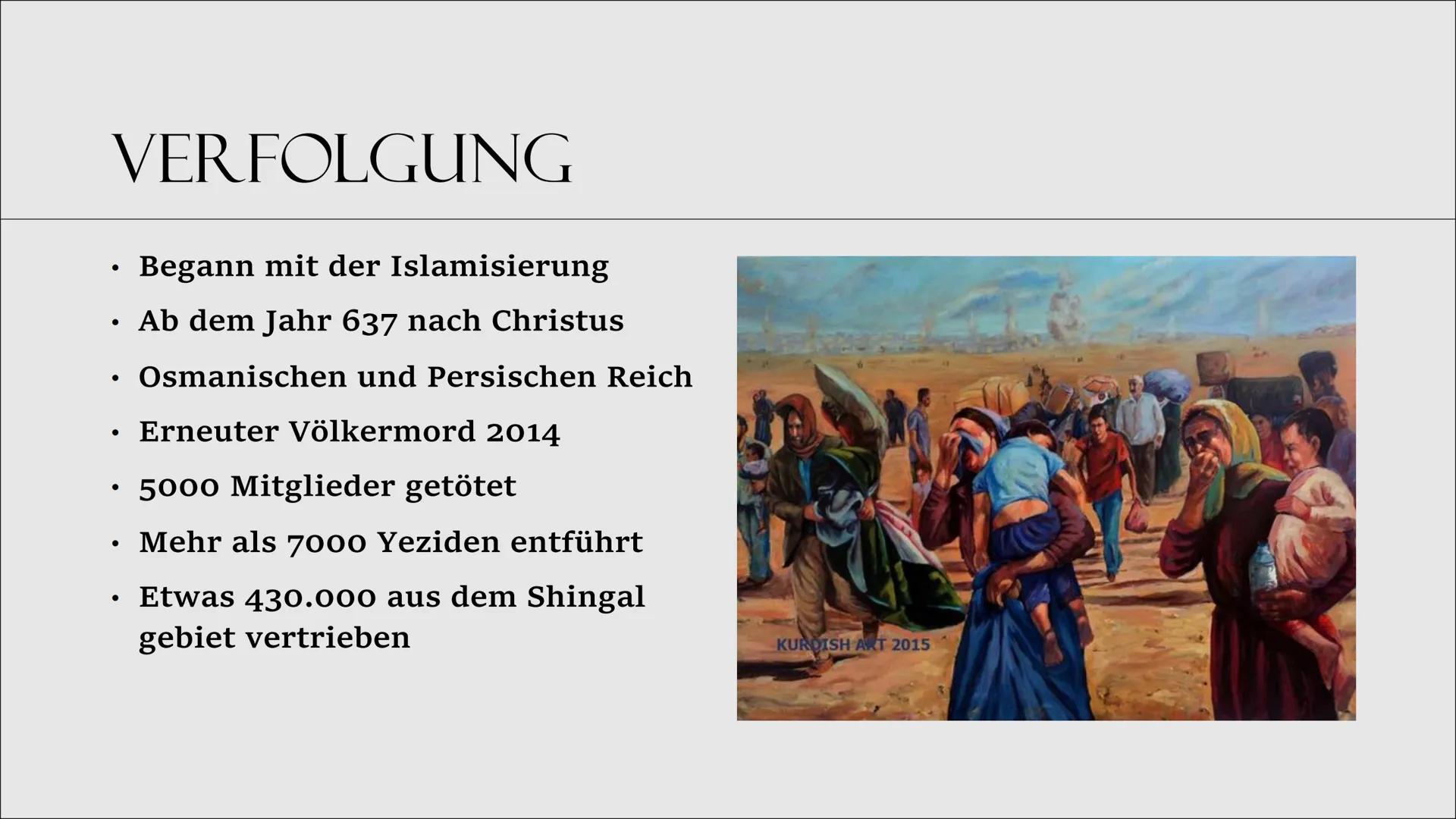 DAS
JESIDENTUM
Von Galawezh www
INHALTSANGABE
. Das Jesidentum
Engeln
Gebete
Gebote und Verbote
Heilige Symbole und Gegenstände
• Wie erfogl
